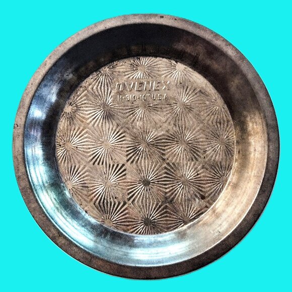 Vintage OVENEX STARBURST Pie Tin /Tart Pan N-310-10” USA (9.5 OD - 8.5" ID) x 1" - Picture 7 of 7